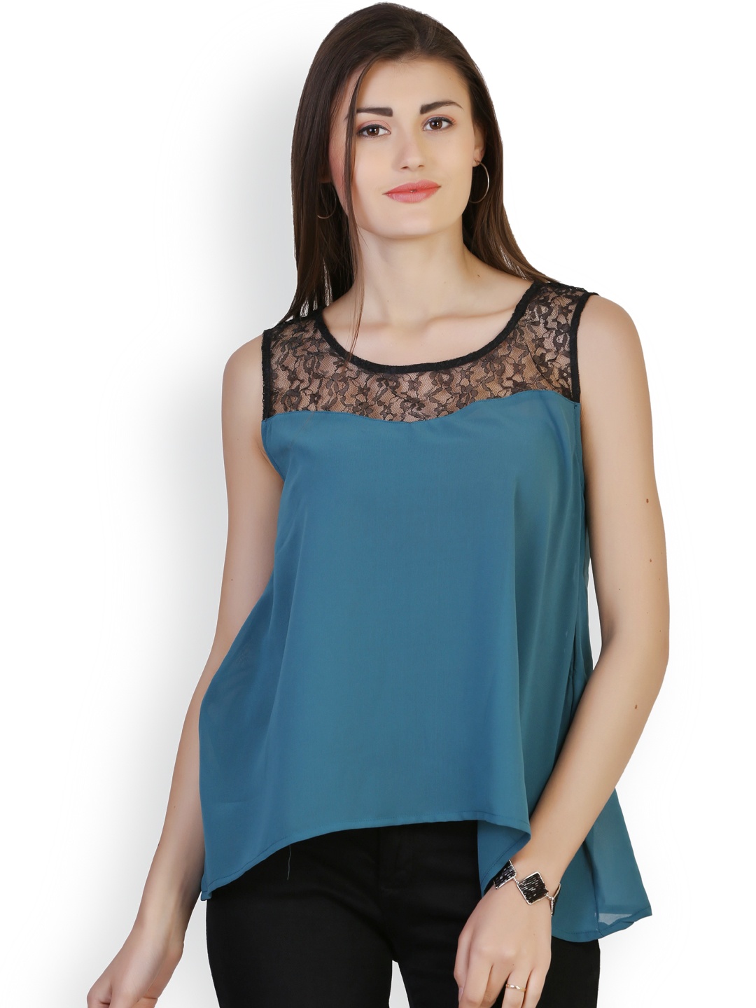 

Belle Fille Teal Green Top