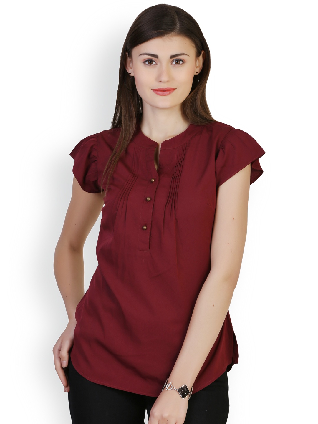 

Belle Fille Maroon Top