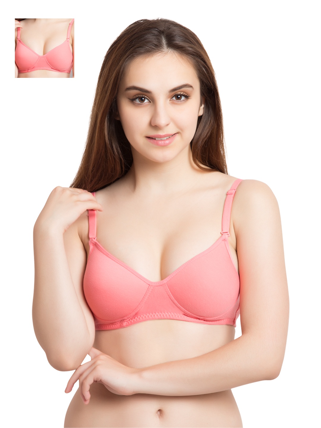 

Tweens Pack of 2 T-shirt Bras TW1301CRL, Orange