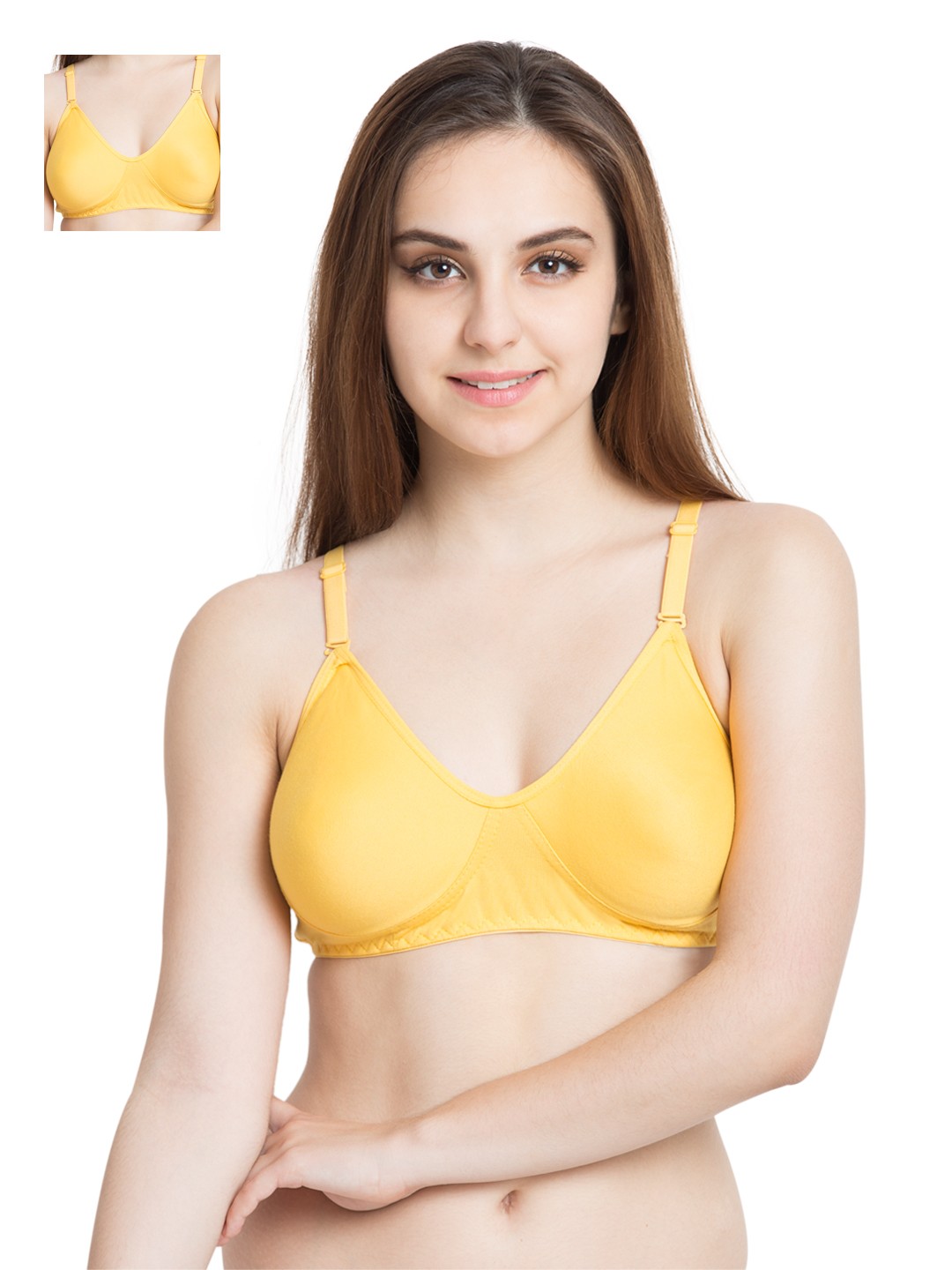 

Tweens Pack of 2 T-shirt Bras TW253YIIL, Yellow