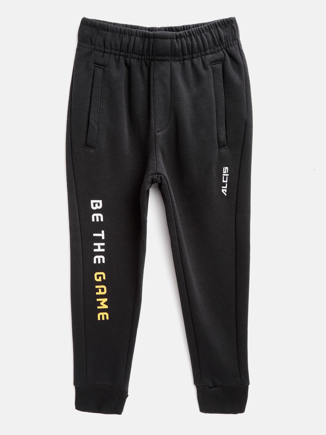 

Alcis Boys Black Printed Detail Joggers