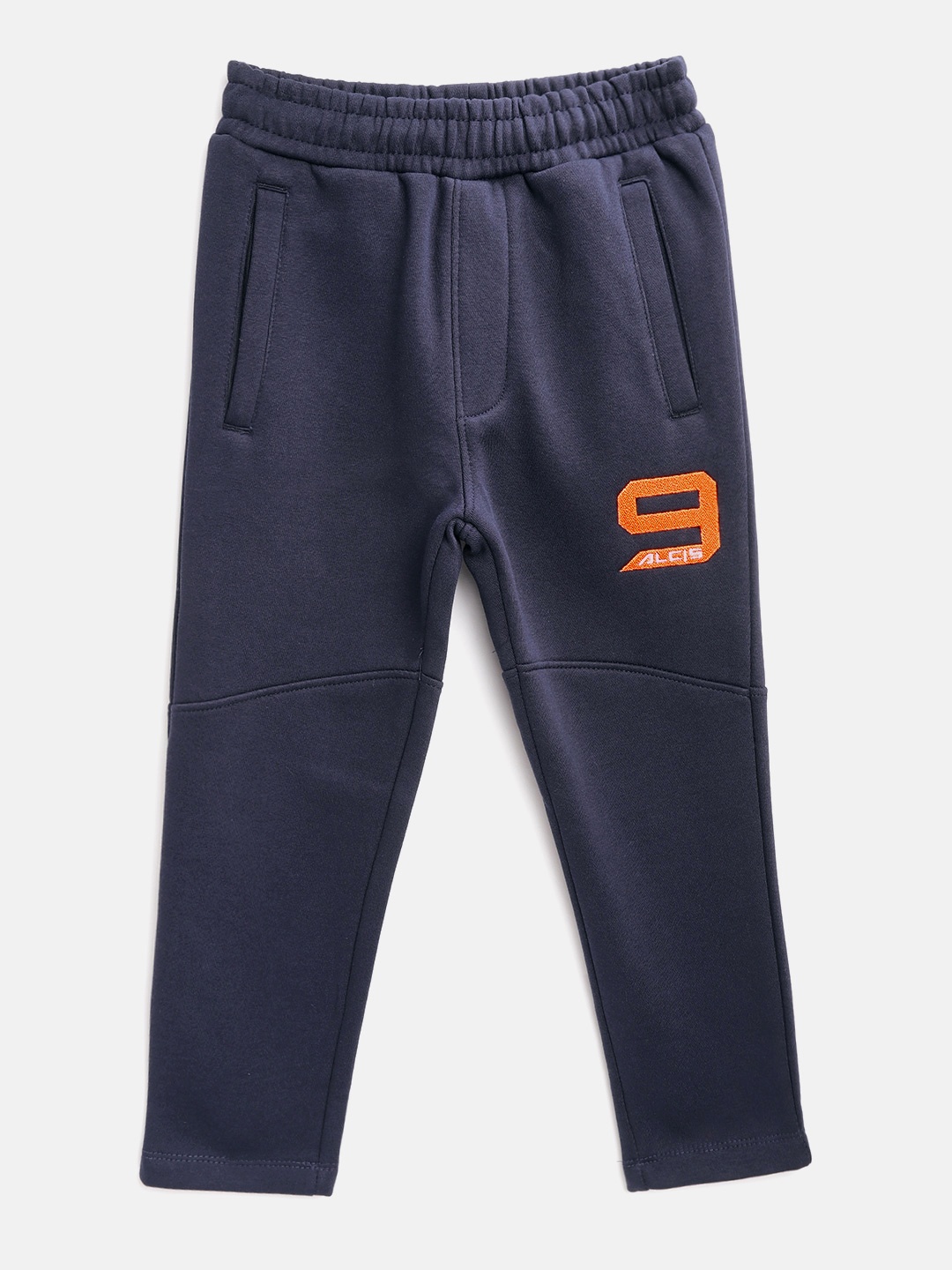 

Alcis Boys Navy Printed Detail Track Pants, Navy blue