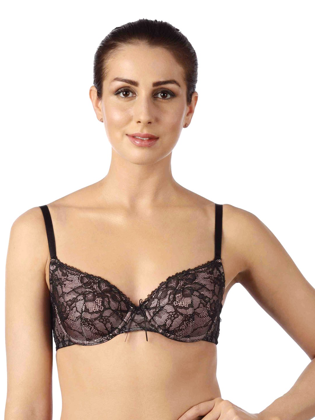 

Triumph Black Lace T-Shirt Bra 226I972
