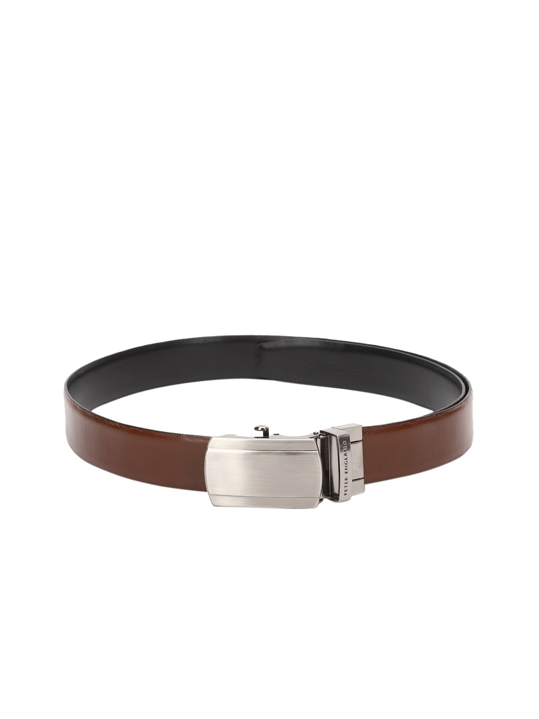 

Peter England Men Black & Brown Leather Reversible Formal Belt