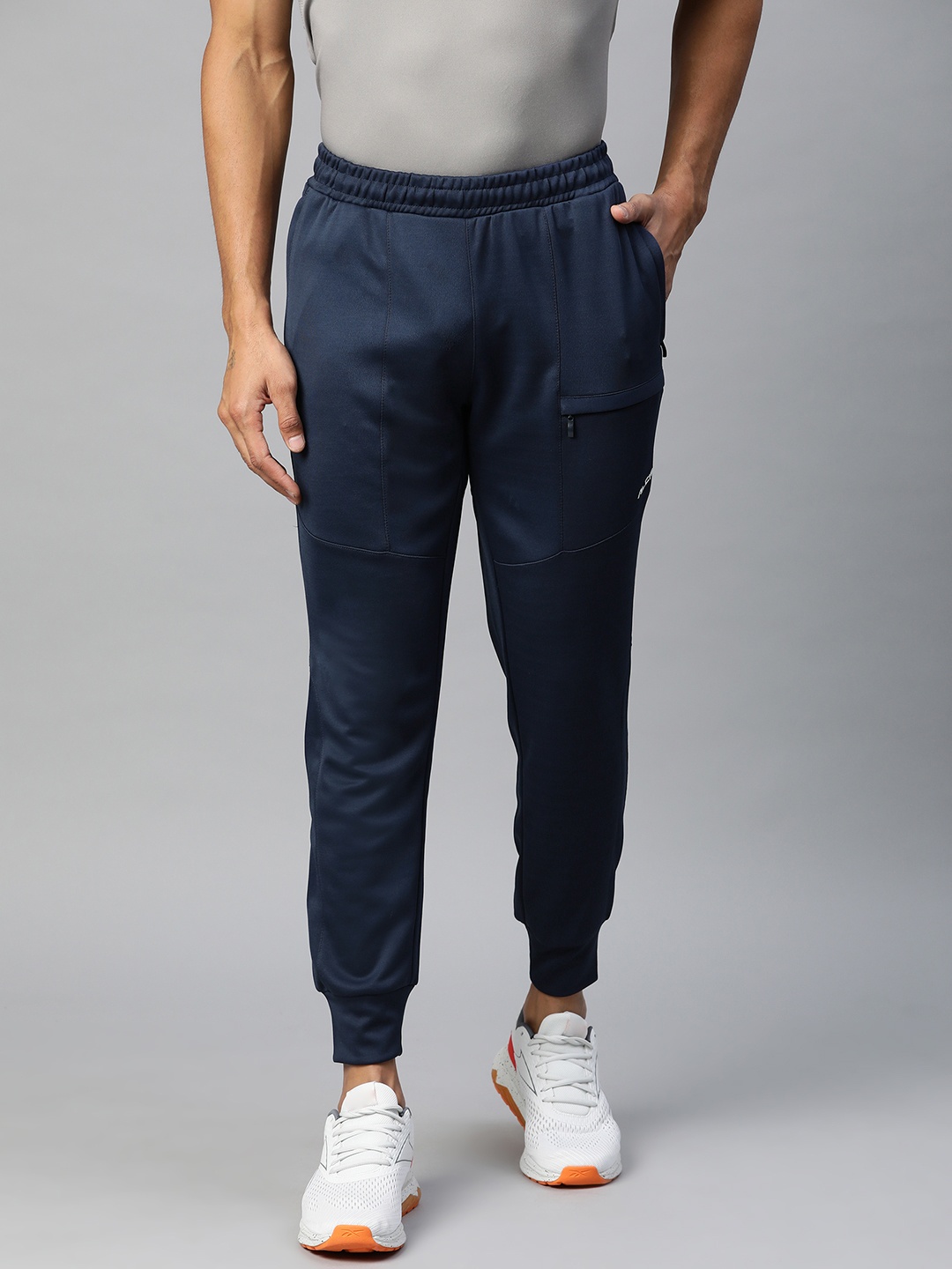 

Alcis Men Navy Blue Solid Drytech Training Joggers