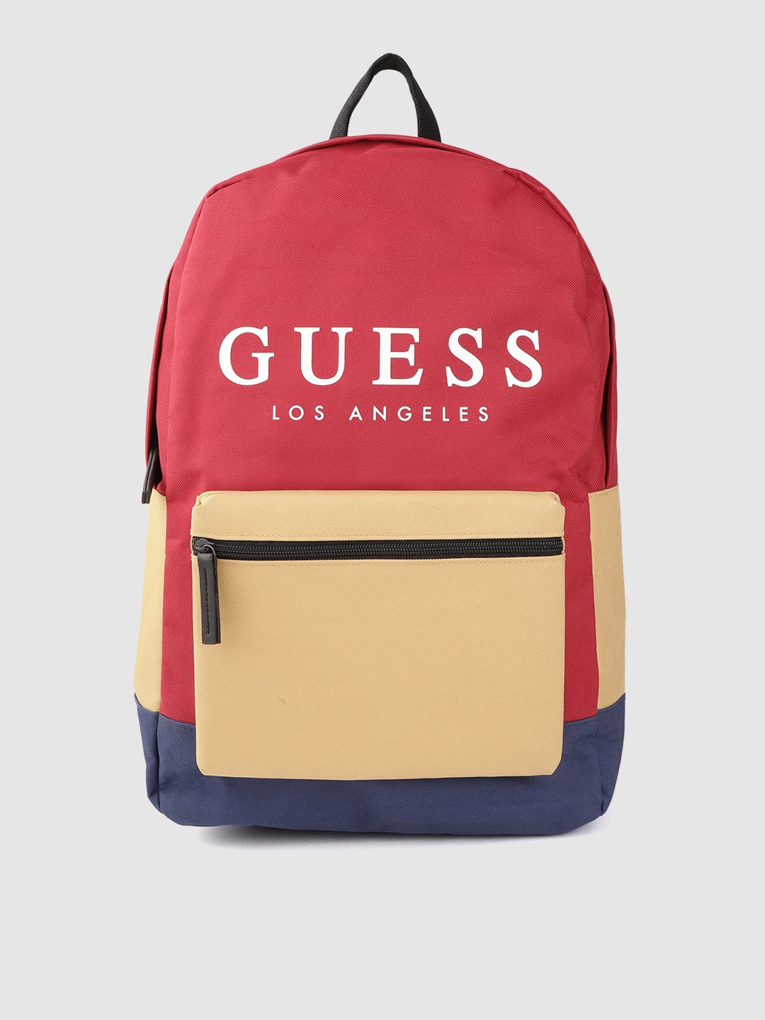 

GUESS Women Red & Mustard Yellow Colourblocked 16 Inch Laptop Backpack