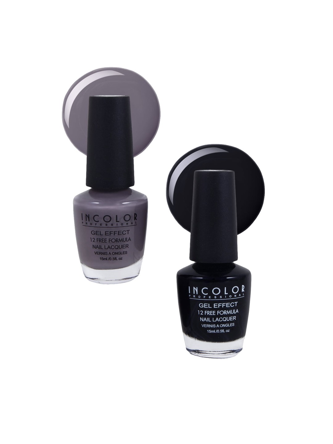 

Incolor Gel Effect Matte Nail Paint Combo 04 Pack of 2 (23+18), Multi