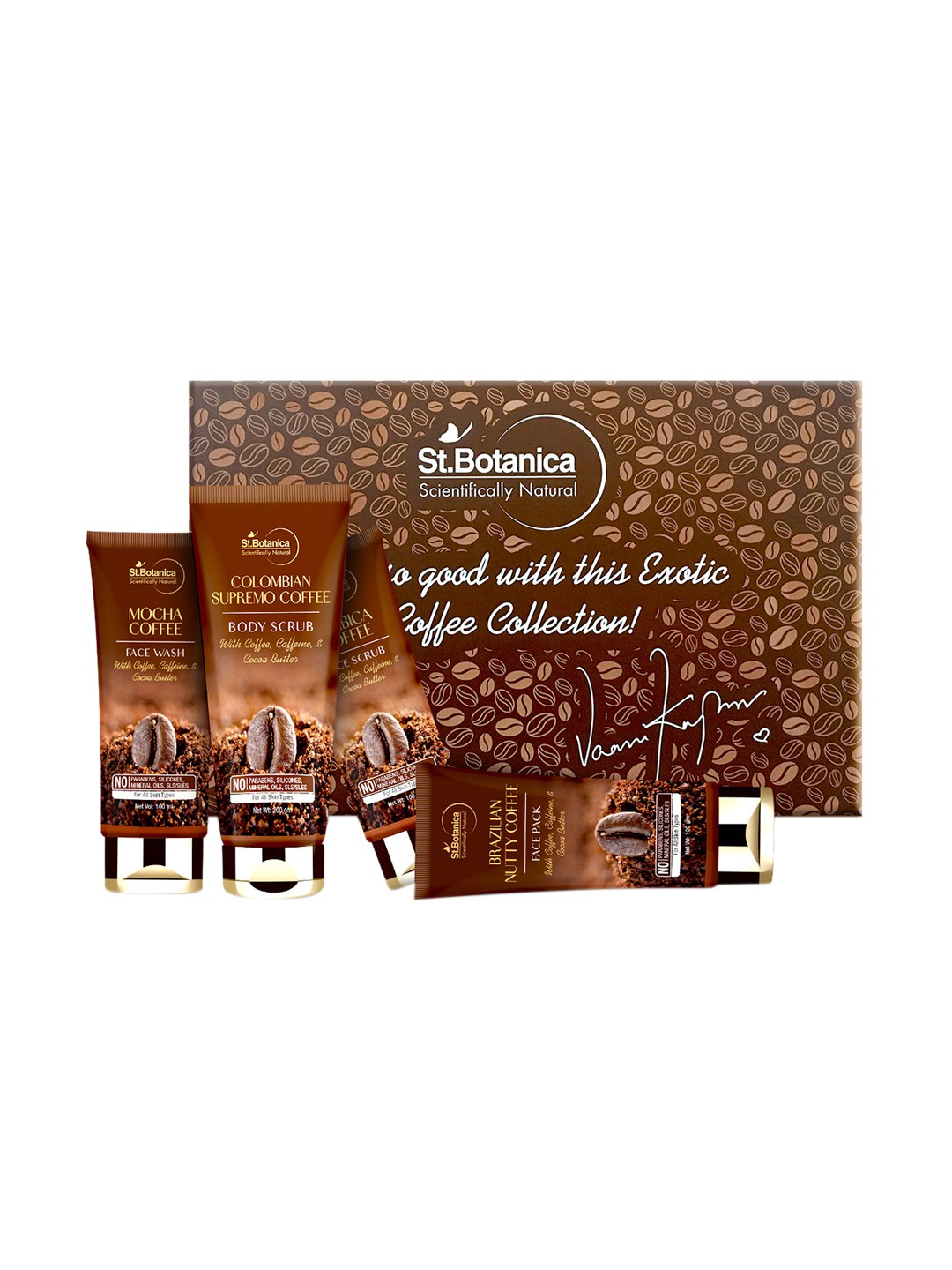 

St.Botanica Vaani Kapoor's Exclusive Coffee Skin Care Gift Kit - 500 g, Brown