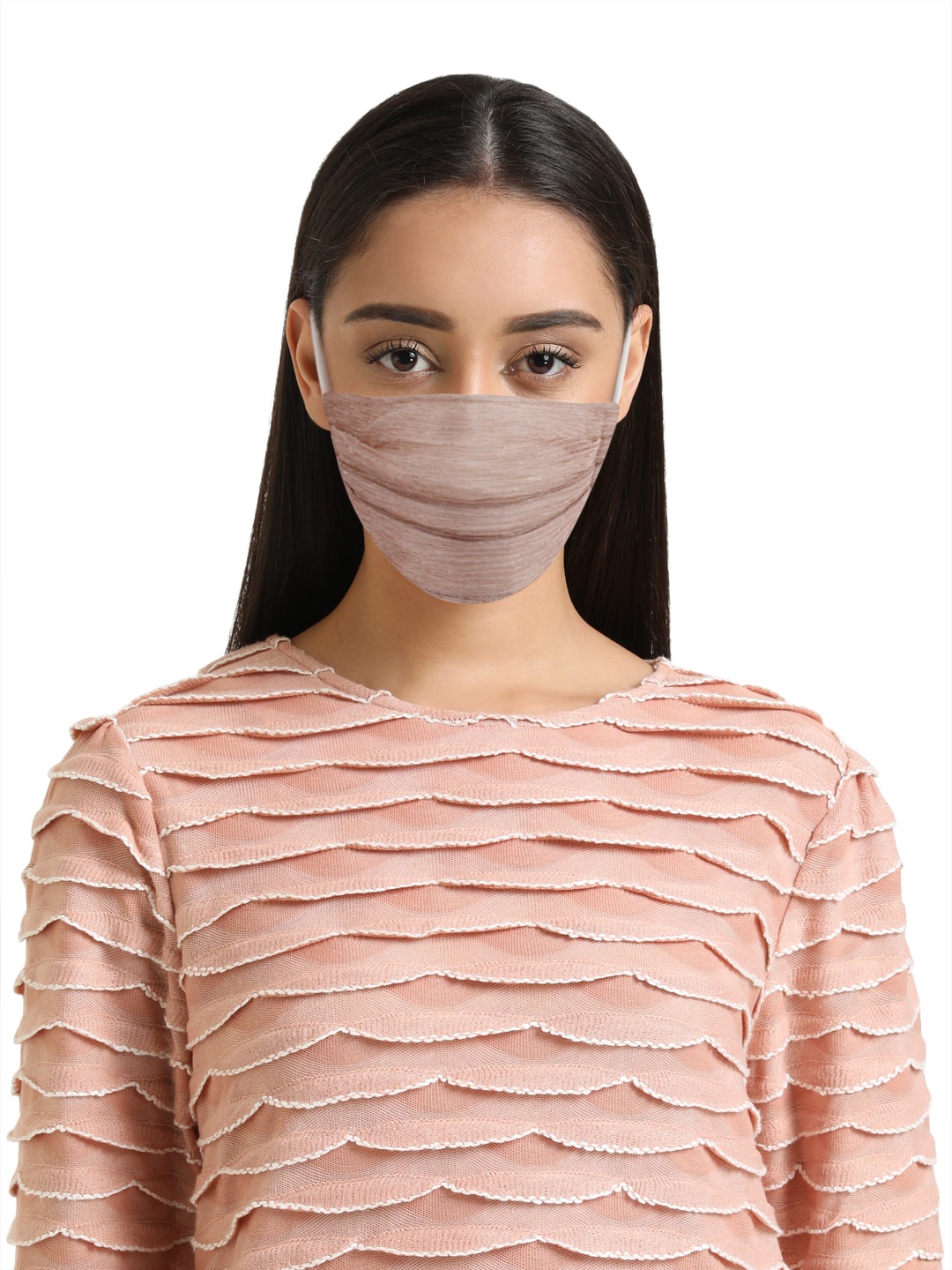 

Kazo Women Peach-Coloured 3-Ply Protective Outdoor Mask