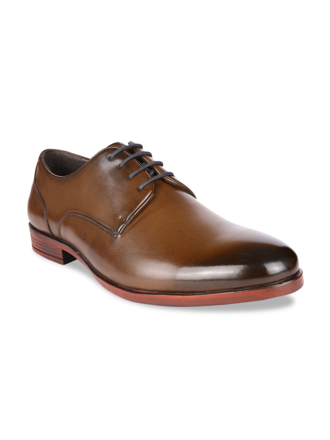 

San Frissco Men Brown Solid Derbys