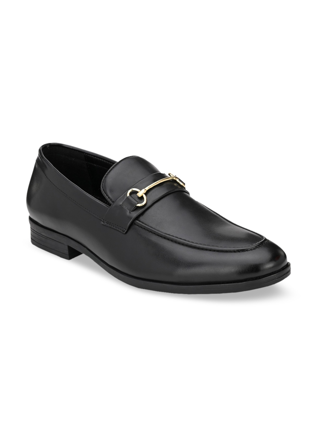 

San Frissco Men Black Solid Formal Loafers