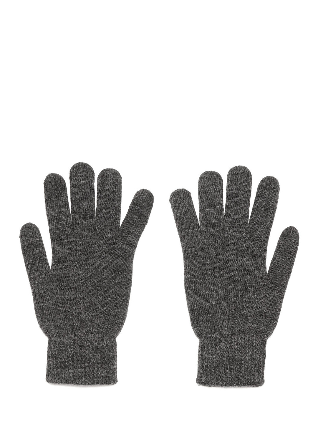 

Marks & Spencer Men Charcoal Grey Solid Gloves
