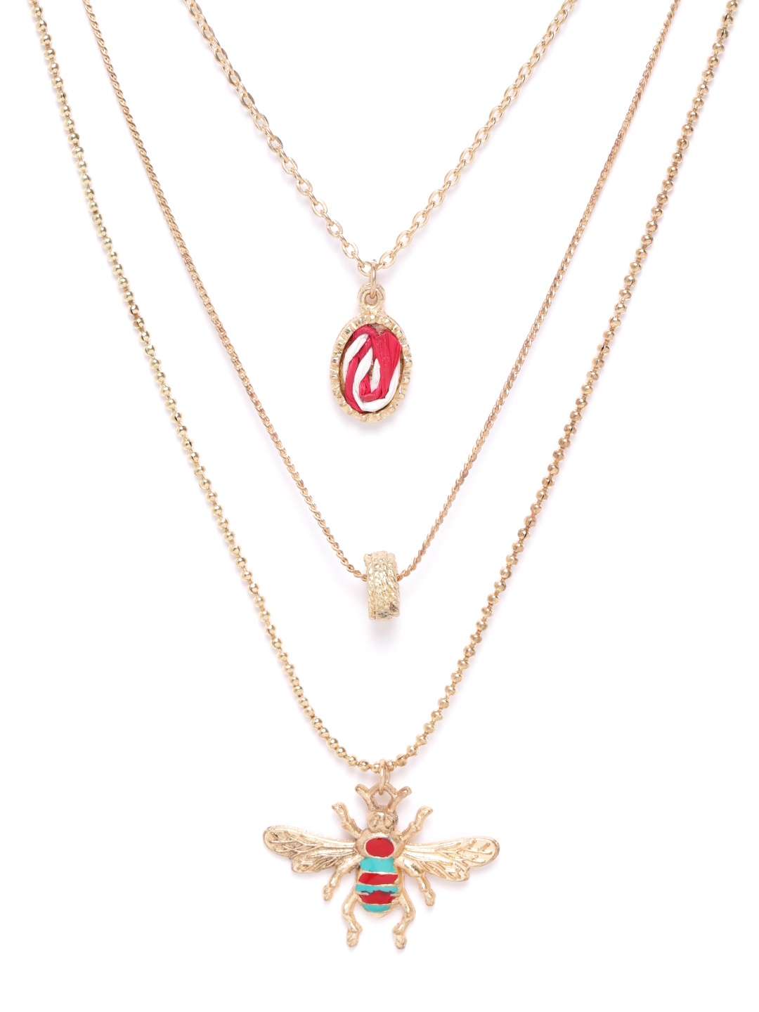 

DIVA WALK EXCLUSIVE Set of 3 Gold-Plated Necklaces