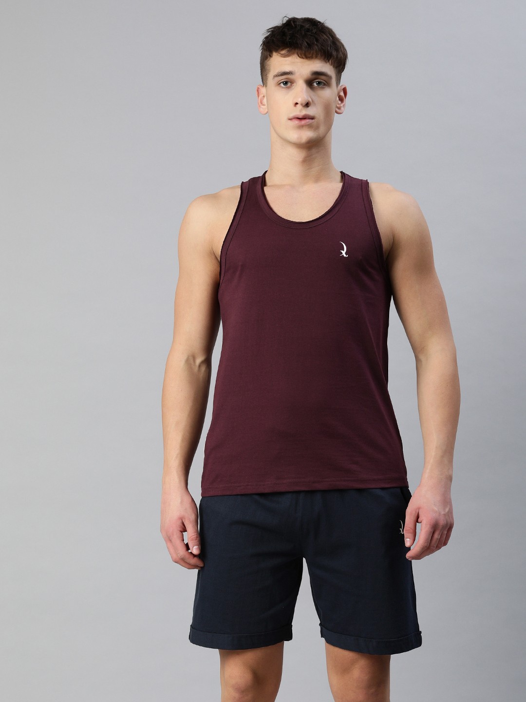 

QUARANTINE Men Maroon & Black Night suit