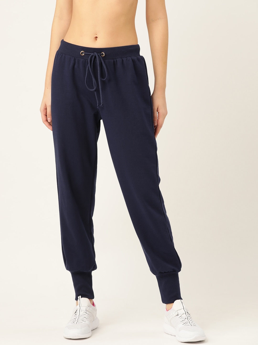 

Laabha Women Navy Blue Solid Joggers