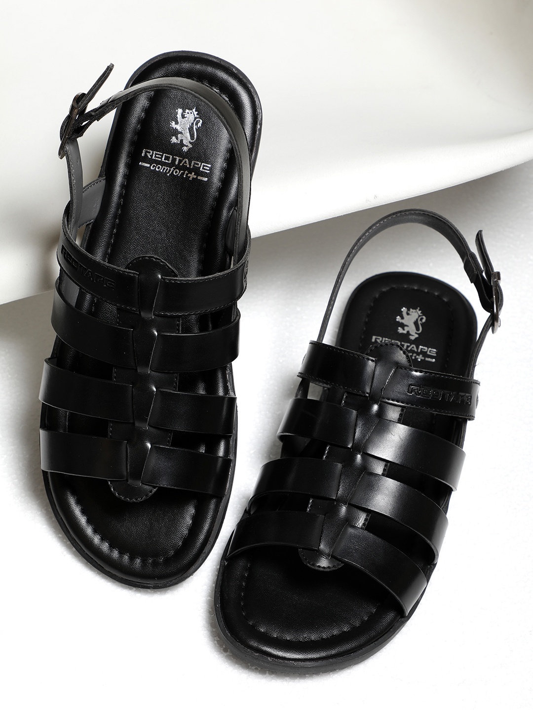 

Red Tape Men Black Fisherman Sandals