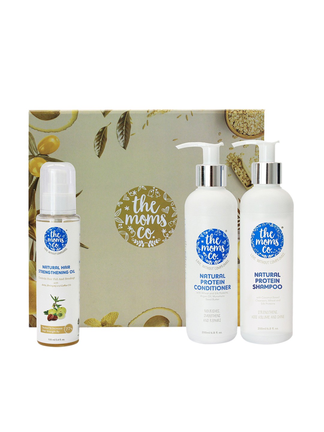 

The Moms Co. Anti-Hair Fall Complete Care Kit 500 ml, White
