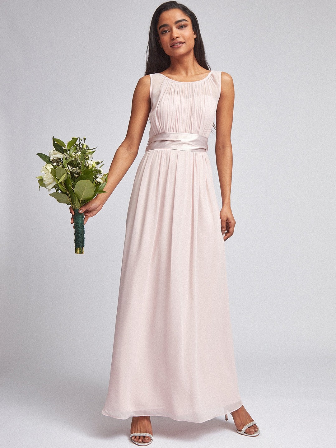 

DOROTHY PERKINS Women Pink Petite Natalie Solid Maxi Dress
