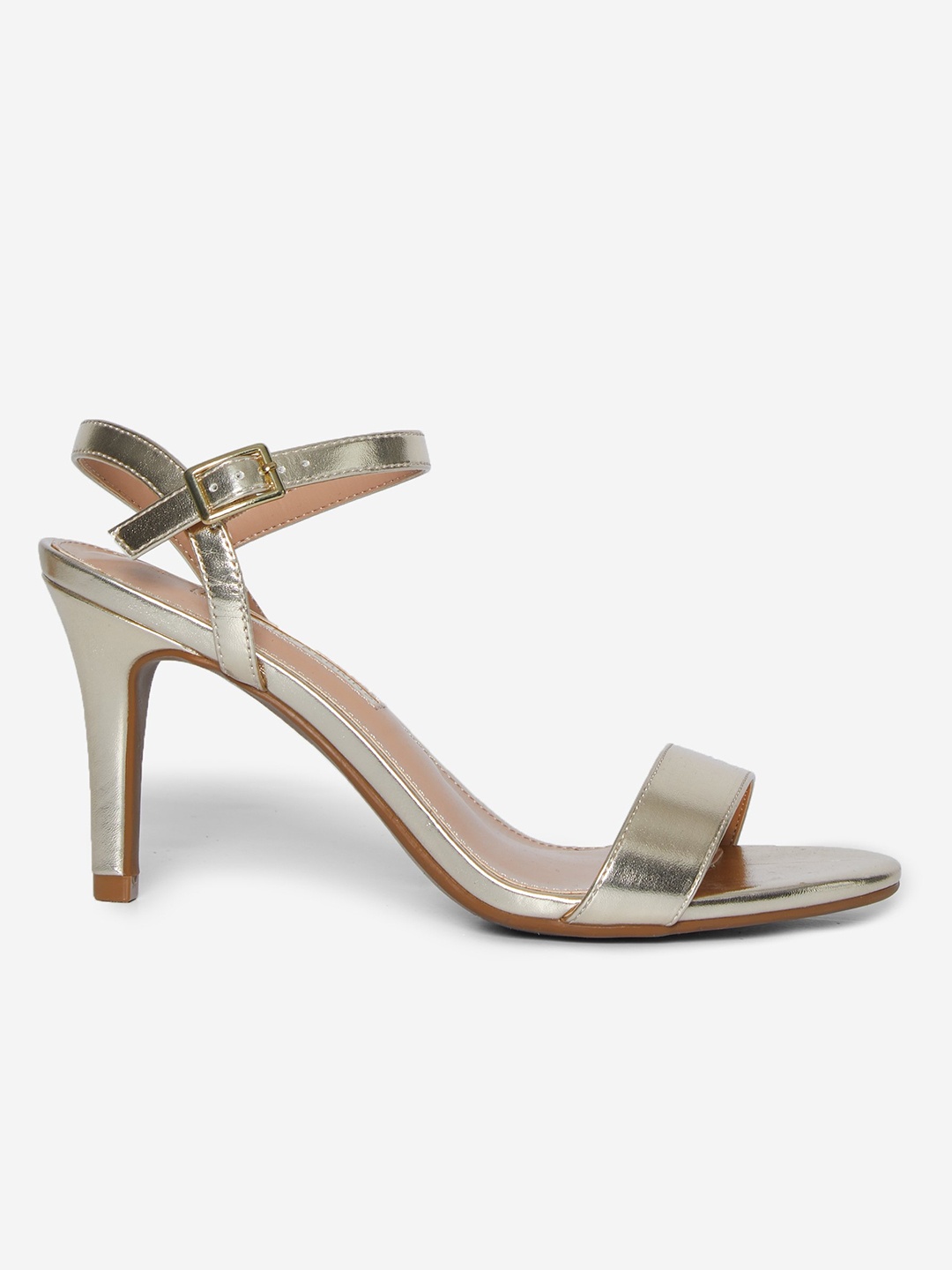 

DOROTHY PERKINS Women Gold-Toned Solid Slim Heels