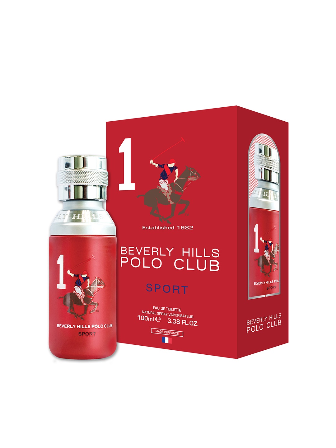 

Beverly Hills Polo Club Men Sport No. 1 Eau de Toilette - 100ml, Red