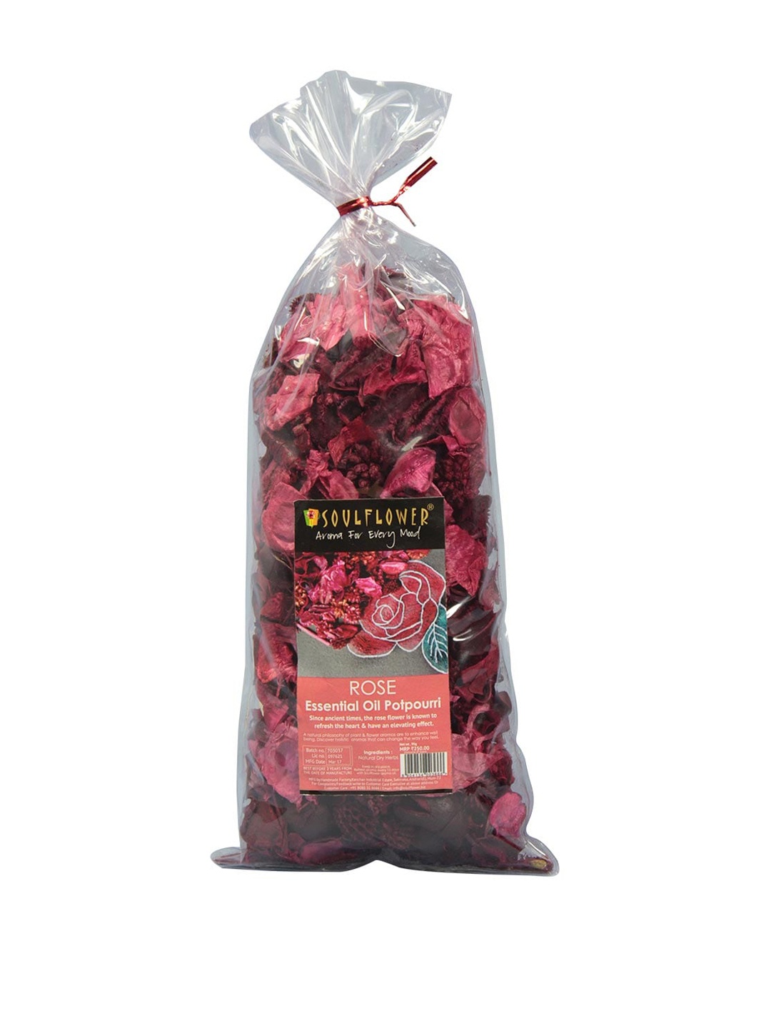 

Soulflower Rose Aroma Potpourri, Multi