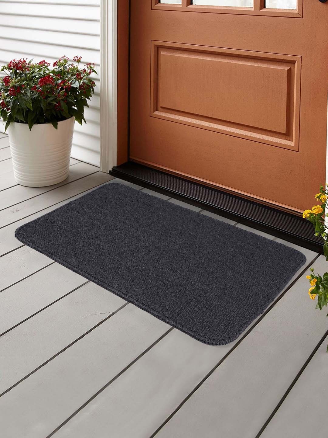 

Saral Home Grey Solid Anti-Skid Polypropylene Bathmat