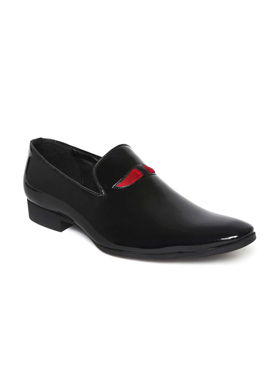 

San Frissco Men Black Glossy Semiformal Shoes