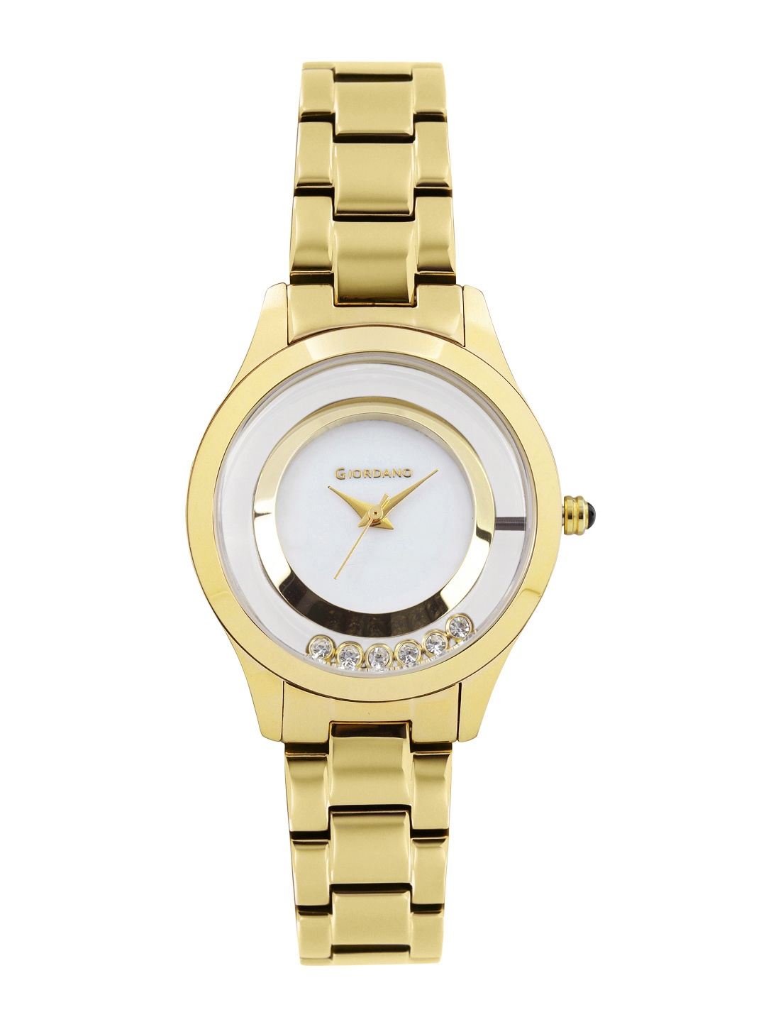 

GIORDANO Women Pearly White Dial Watch 60093-22