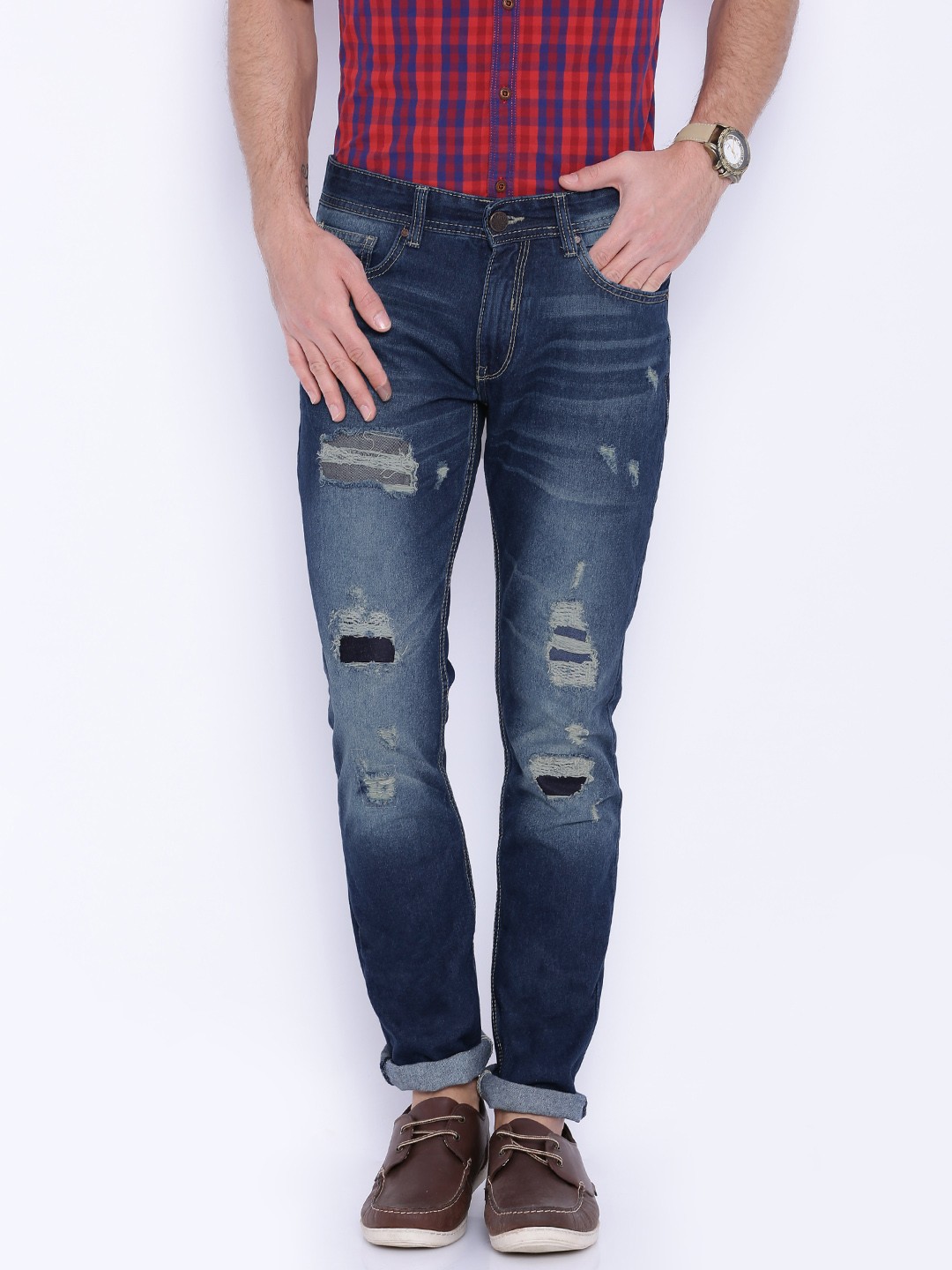 

Locomotive Navy Slim Fit Jeans, Navy blue