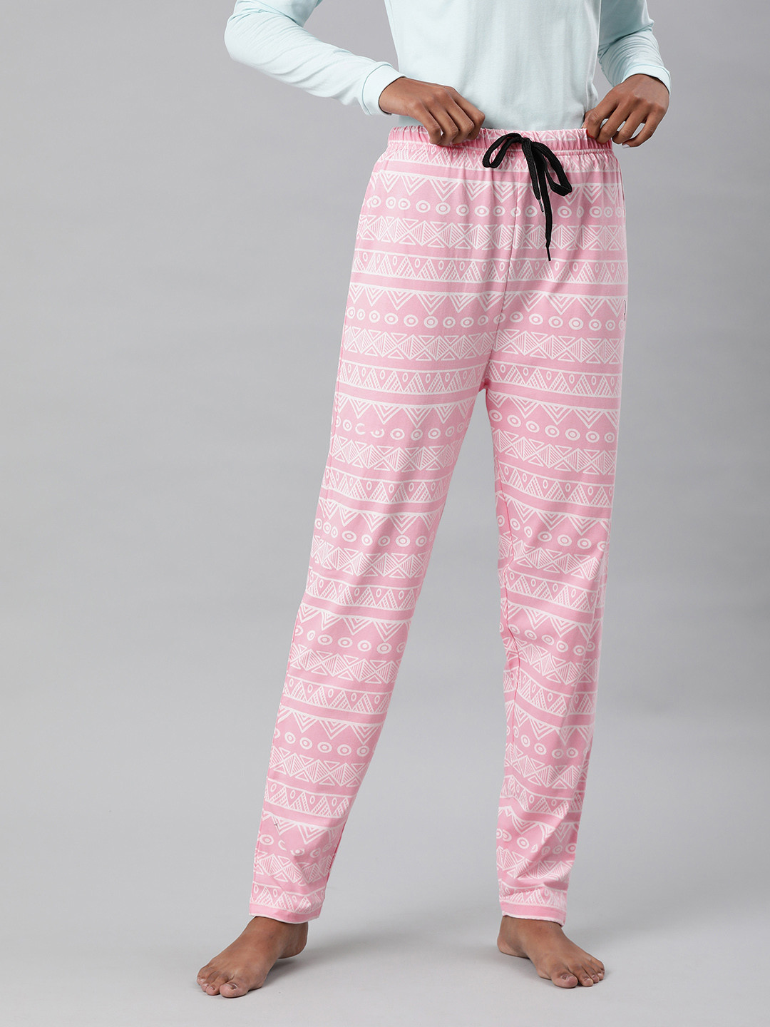 

QUARANTINE Women Pink Printed Straight Fit Track Pants
