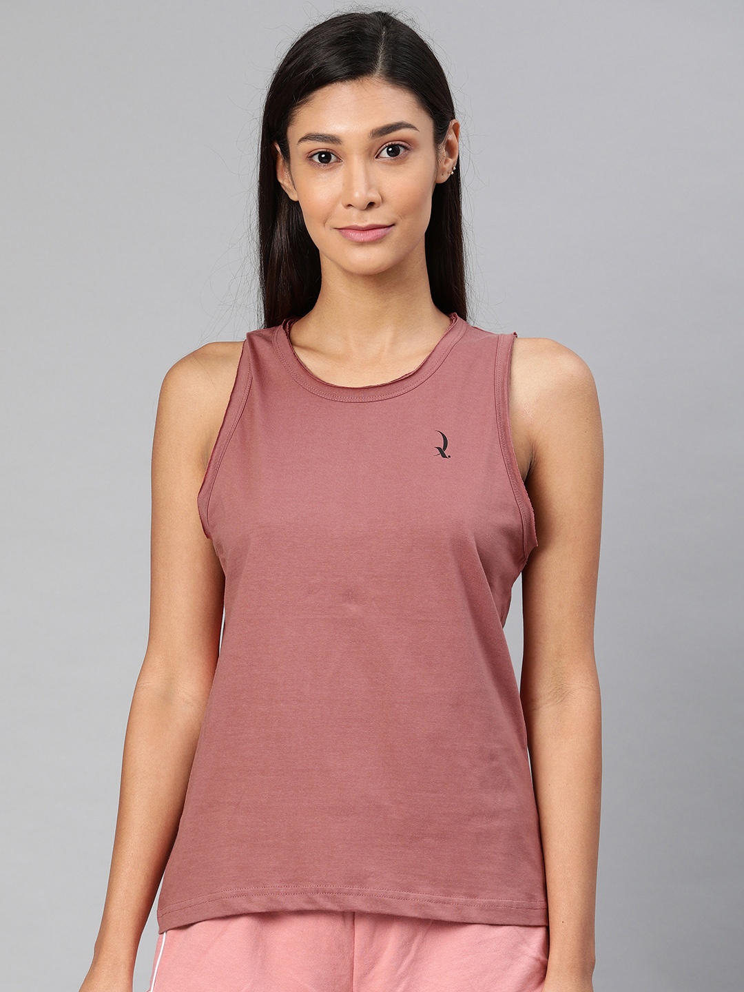 

QUARANTINE Women Mauve Solid Lounge Top