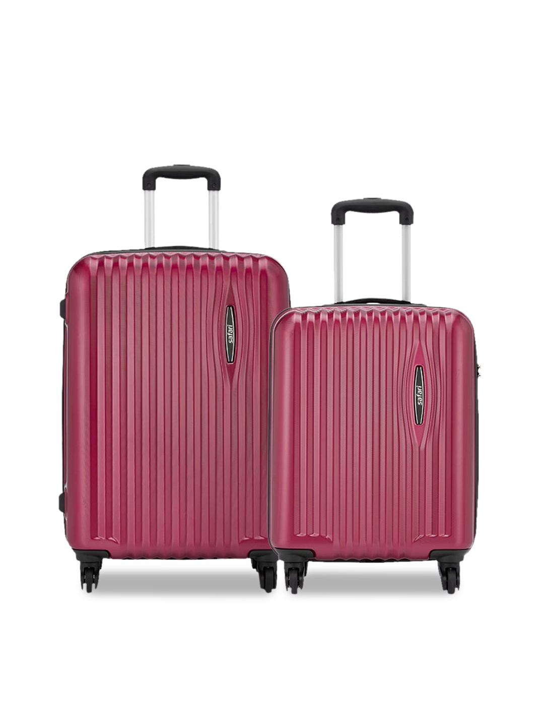 

Safari Glimpse Set of 2 Poly Carbonate Small & Medium Hard Trolley Bag, Magenta