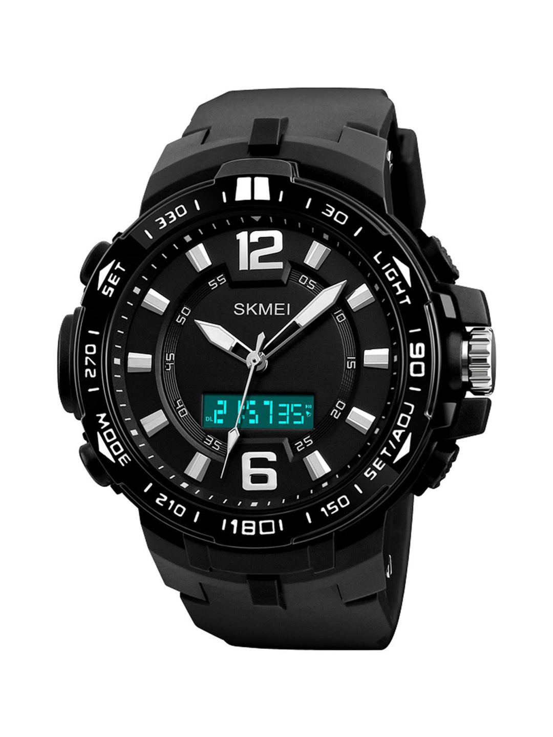 

Skmei Men Black Analogue and Digital Watch 1273