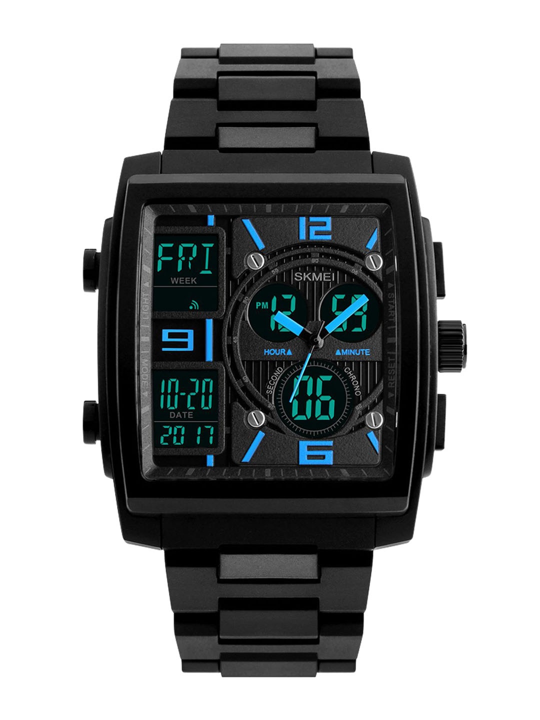 

Skmei Men Black Analogue and Digital Watch 1274