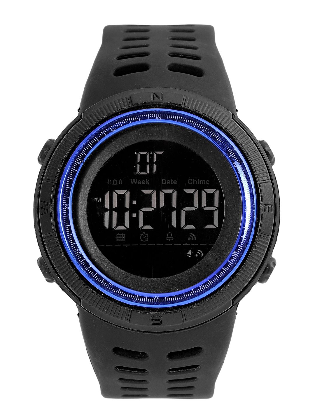 

Skmei Men Black & Blue Digital Watch 1251