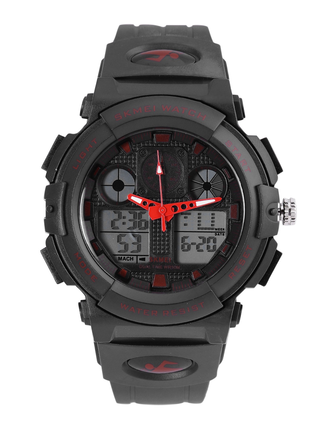 

Skmei Men Black Analogue and Digital Watch 1270