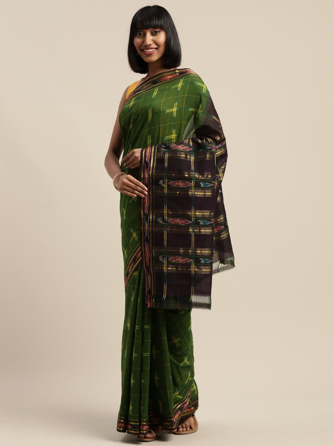 

APCO Green Printed Pure Cotton Sustainable Saree