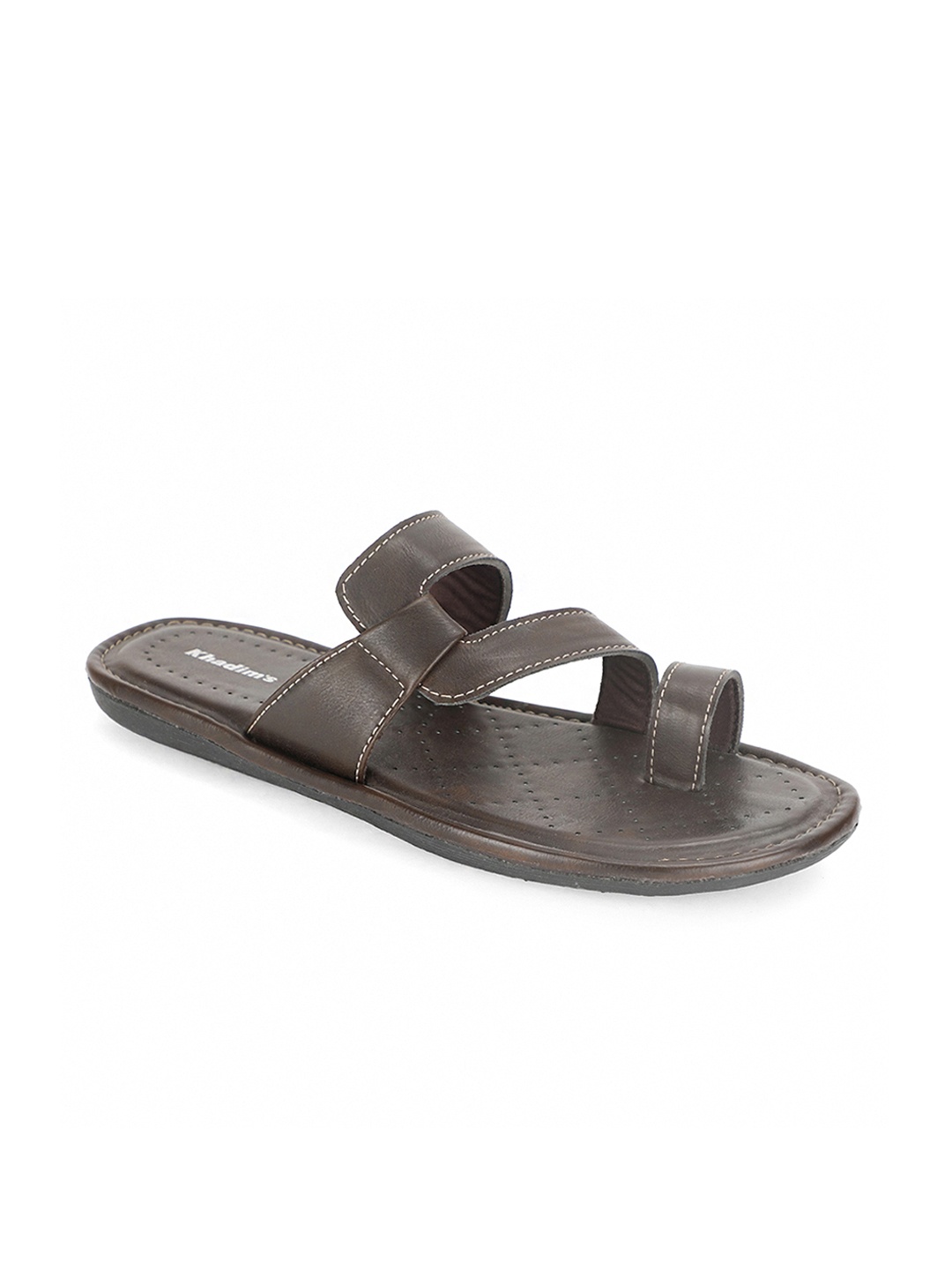 

Khadims Men Coffee Brown Comfort Sandals