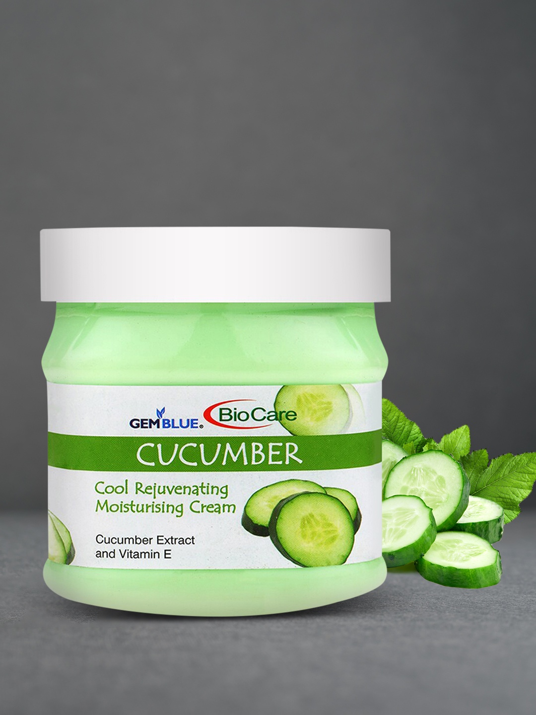 

GEMBLUE BioCare Cucumber Cool Rejuvating Moisturizing Cream 500ml, Green