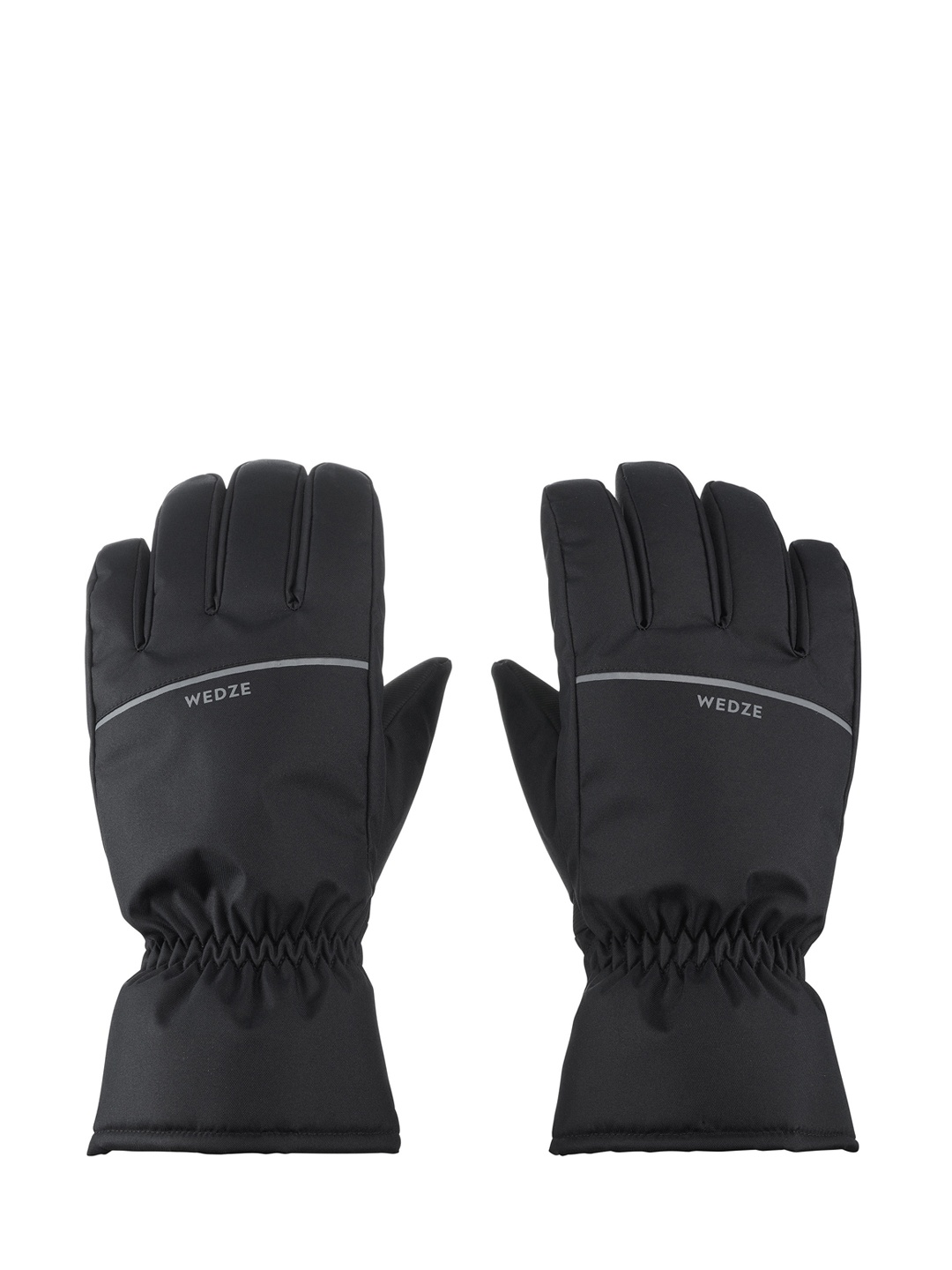 

WEDZE By Decathlon Adult Unisex Black Waterproof & Snowproof Winter Skiing Gloves