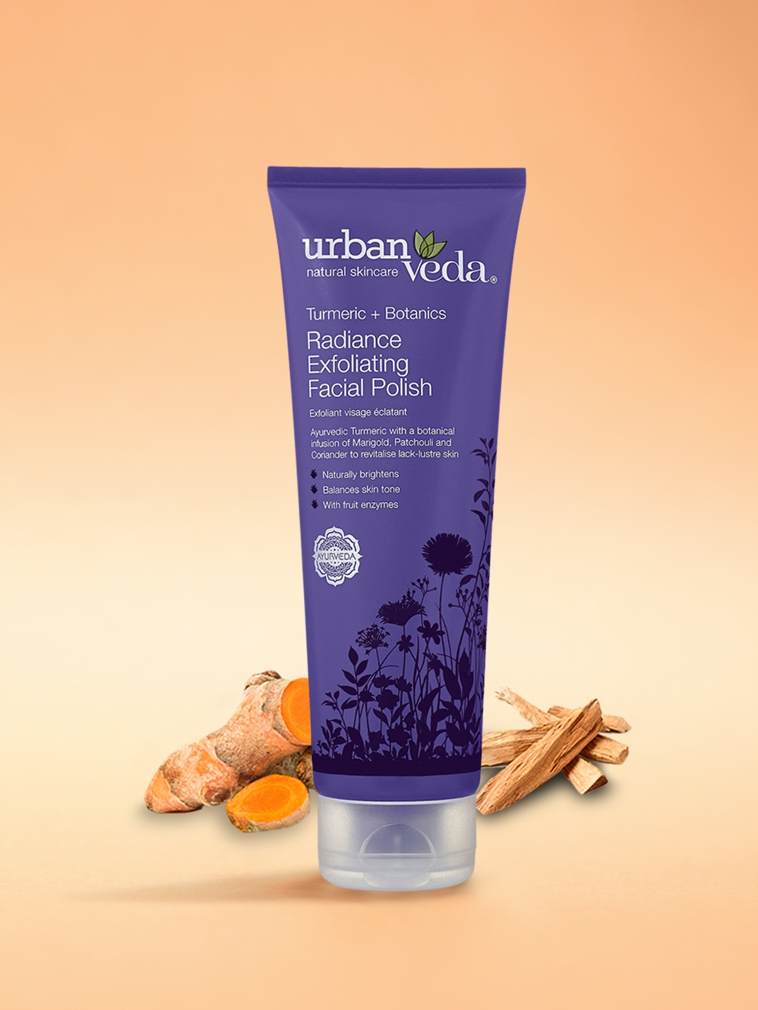 

Urban Veda Radiance Turmeric Exfoliating Facial Polish 125ml, White