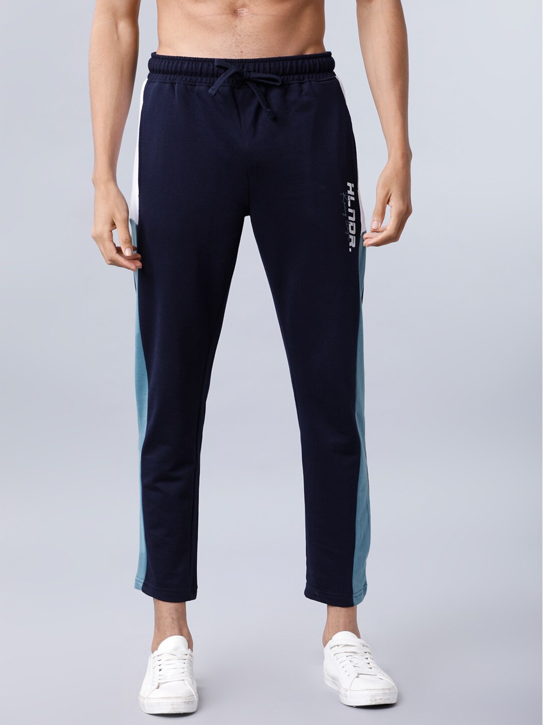 

HIGHLANDER Men Navy Blue Solid Track Pants