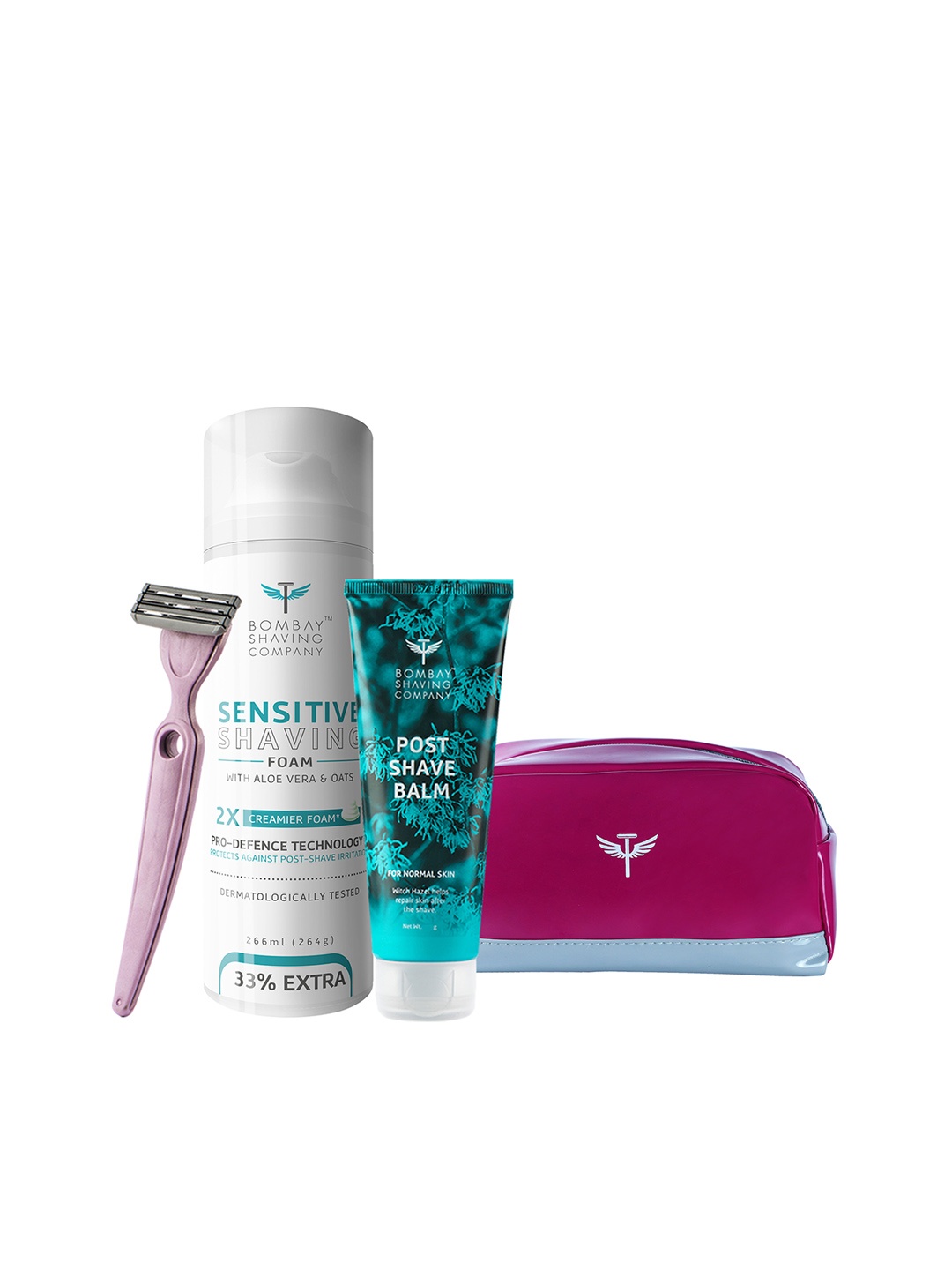 

Bombay Shaving Company Women Set of 3 Defender Shaving Kit, Lavender