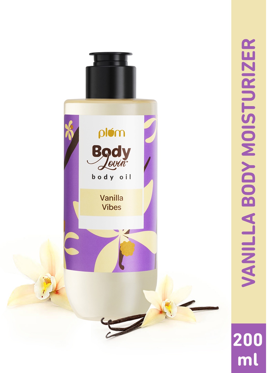 

Plum BodyLovin' Vanillla Vibes Body Oil - Oil Formula & Intense Moisture - 200 ml, Purple