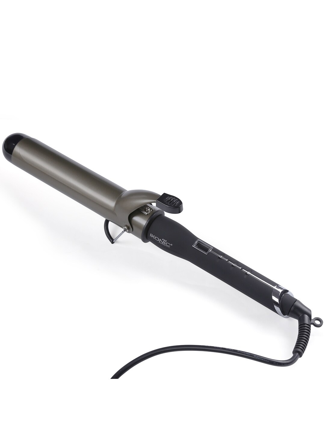 

Ikonic Professional CT-38 Curling Tong Hair Styler with Ceramic Long Barrel - Black & Golden