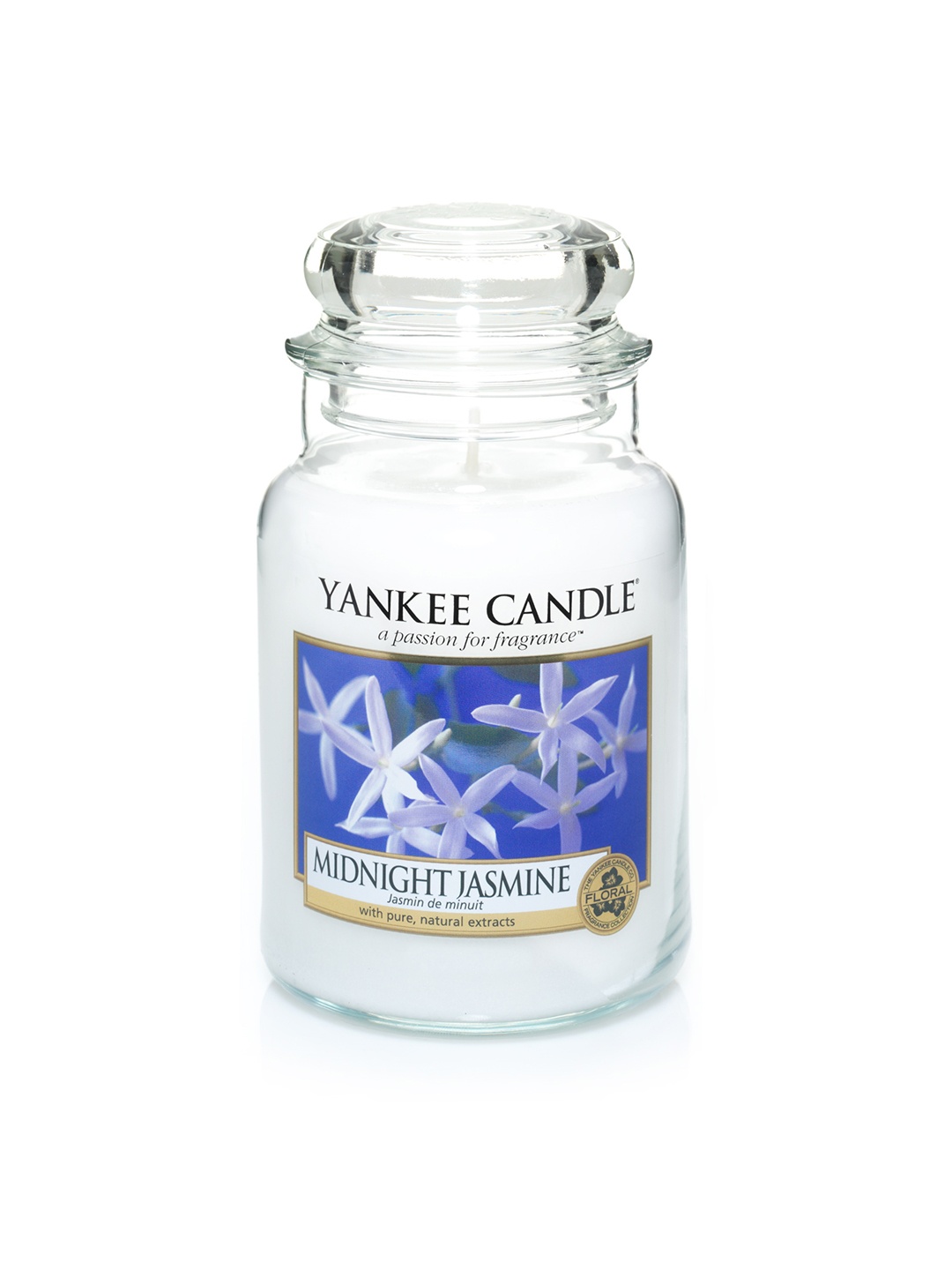 

YANKEE CANDLE White Classic Large Jar Midnight Jasmine Scented Candles