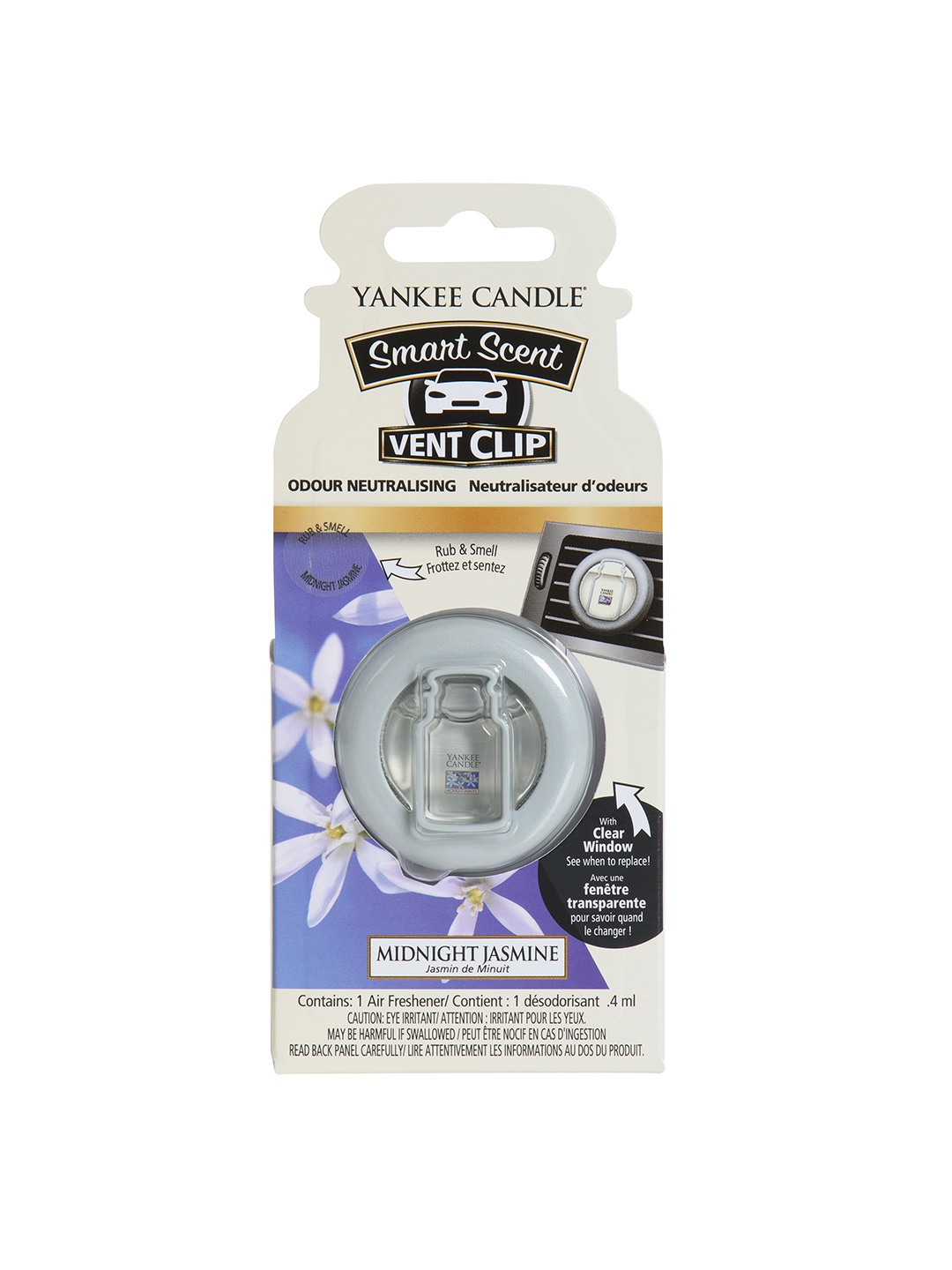 

Yankee Candle Midnight Jasmine Smart Scent Vent Clip Air Freshener, Na
