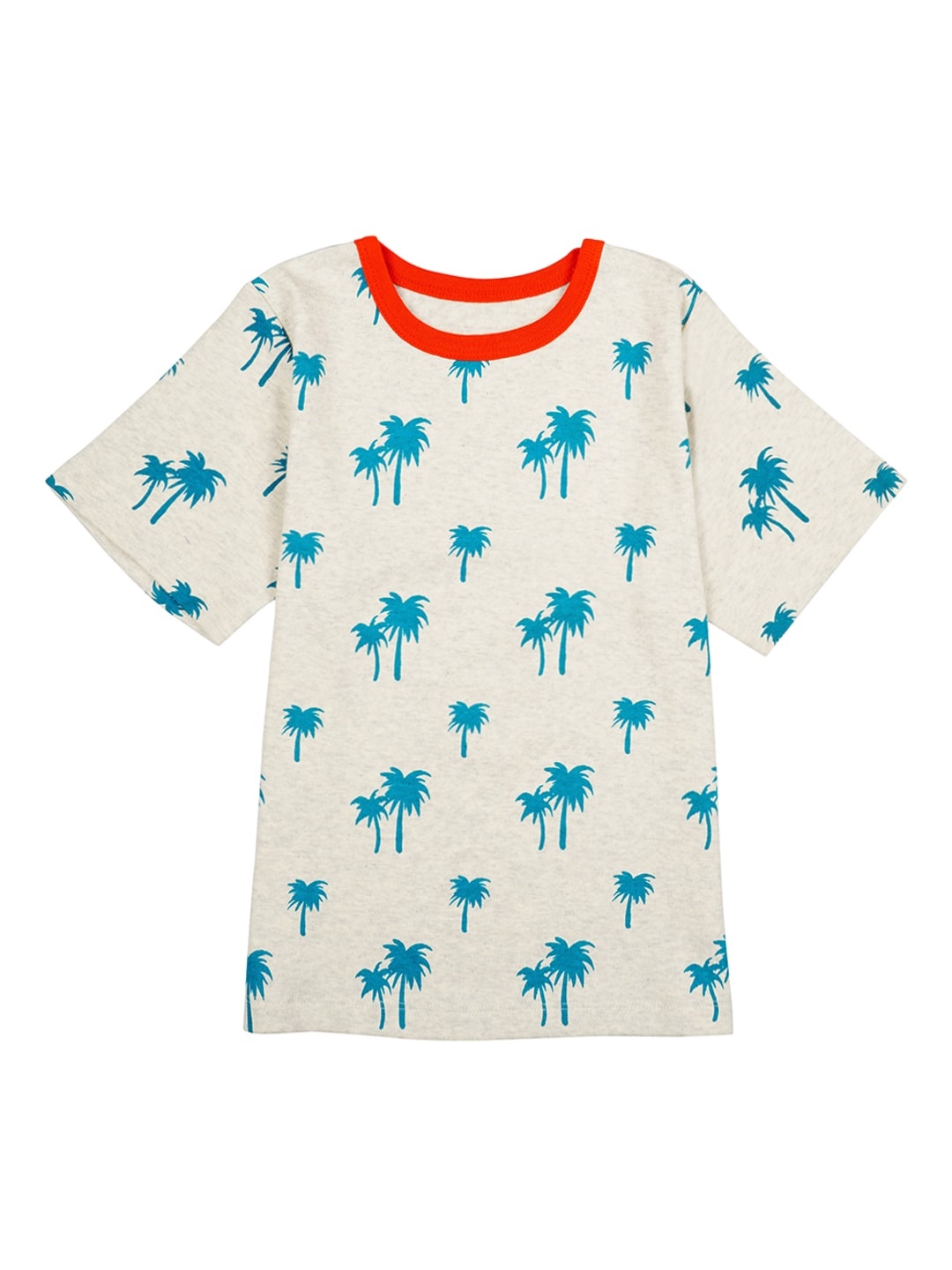 

Nino Bambino Unisex Kids Grey Printed Round Neck Organic Cotton Sustainable T-shirt