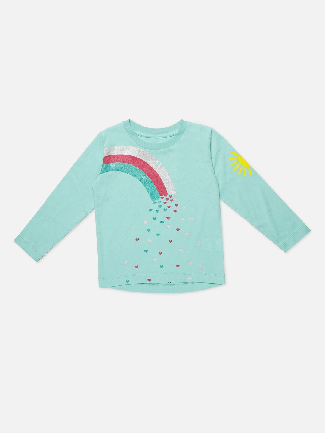 

Nino Bambino Kids Blue Printed Round Neck Organic Cotton Sustainable T-shirt