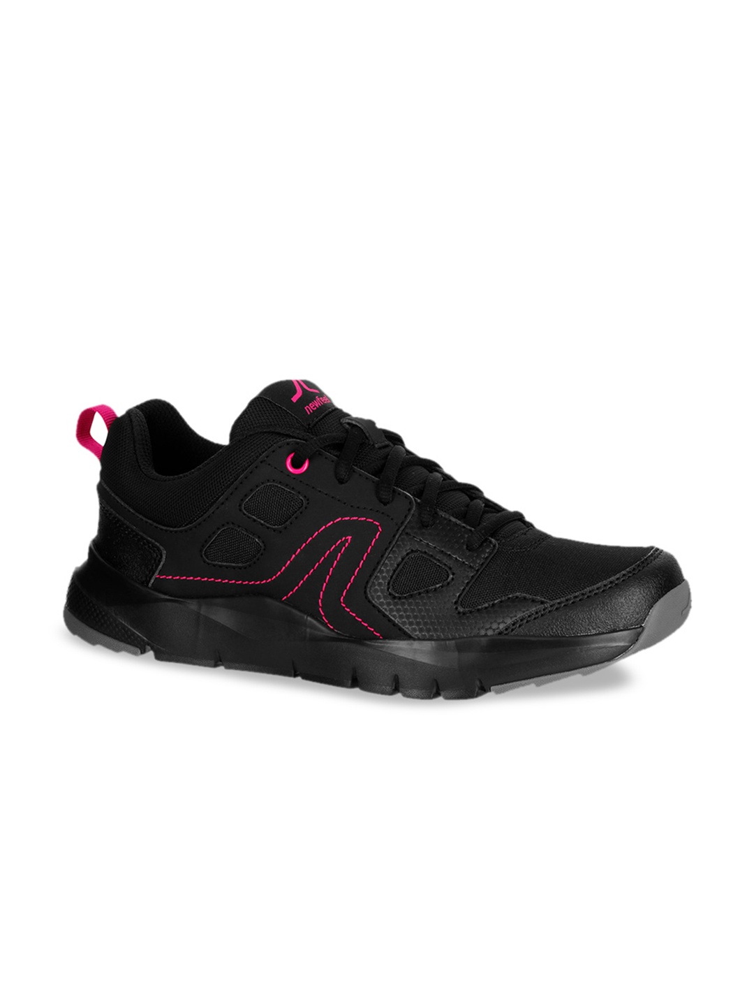 

Newfeel By Decathlon Women Black Synthetic Walking Shoes